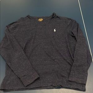 Men's Polo Ralph Lauren  Blue Long Sleeve Shirt Custom Fit size large